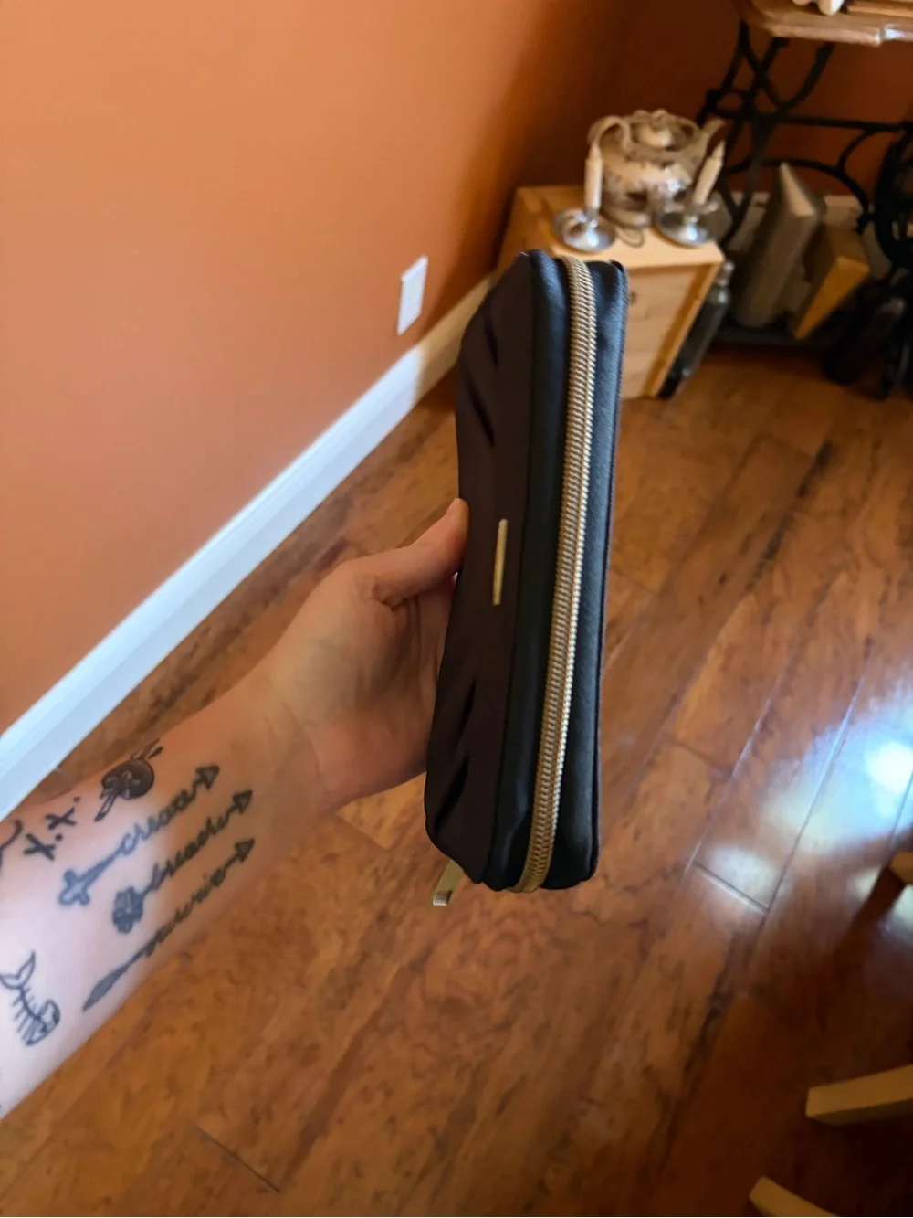 Travelon Black Zippered Travel Wallet